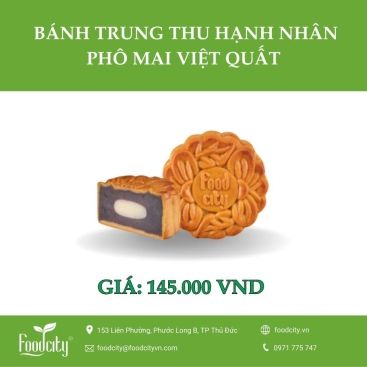 [Dòng bánh chay] Bánh trung thu Hạnh nhân phô mai Việt quất 150gr