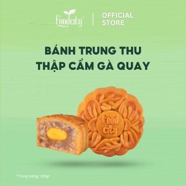 [Dòng bánh mặn] Bánh trung thu Thập cẩm gà quay 1 trứng 150gr