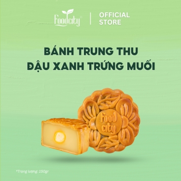 [Dòng bánh mặn] Bánh trung thu Đậu xanh 1 trứng 150gr