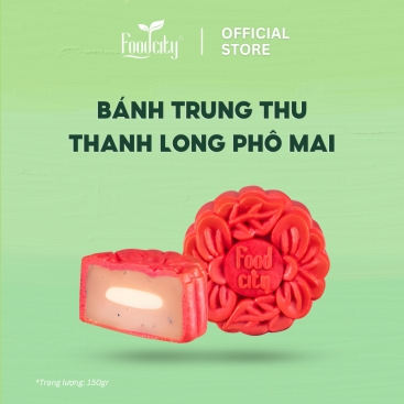 [Dòng bánh chay] Bánh trung thu Thanh long phô mai 150gr