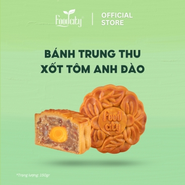 [Dòng bánh mặn] Bánh trung thu xốt tôm Anh đào (Sakura) 1 trứng 150gr