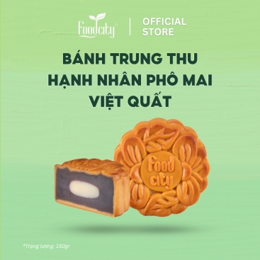 [Dòng bánh chay] Bánh trung thu Hạnh nhân phô mai Việt quất 150gr